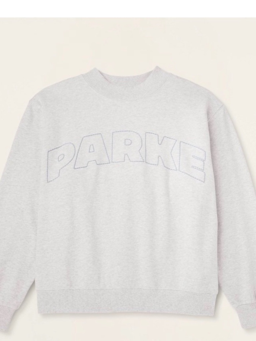 Parke x Target Heather Gray Mockneck Pullover Sweatshirt L/XL